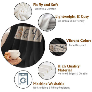 86 47 Seashell Beach Sand Graphic Throw Blanket Subtle Coastal Summer Political Satire TS02 Print Your Wear