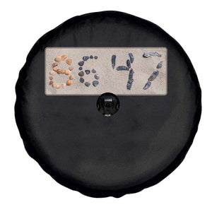 86 47 Seashell Beach Sand Graphic Spare Tire Cover Subtle Coastal Summer Political Satire TS02 Print Your Wear