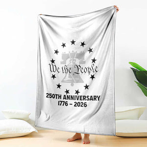 We The People 250th Anniversary Liberty Bell Throw Blanket USA 1776 to 2026 America Semiquincentennial Celebration TS02 Print Your Wear