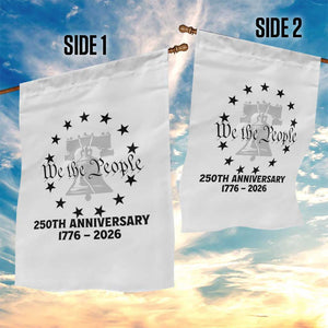 We The People 250th Anniversary Liberty Bell Garden Flag USA 1776 to 2026 America Semiquincentennial Celebration TS02 Print Your Wear