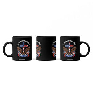 Faith Freedom 250 Years Patriotic Eagle Coffee Mug USA Flag Christian Cross 1776 to 2026 Semiquincentennial TS02 Print Your Wear