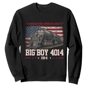 Vintage USA Steam Locomotive Patriotic Pride Sweatshirt American Iron American Legacy TS02 Black Print Your Wear