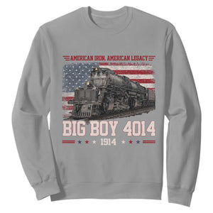 Vintage USA Steam Locomotive Patriotic Pride Sweatshirt American Iron American Legacy TS02 Sport Gray Print Your Wear
