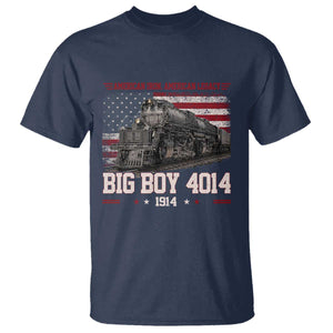 Vintage USA Steam Locomotive Patriotic Pride T Shirt American Iron American Legacy TS02 Navy Print Your Wear