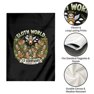Sloth World 13 Survivors Animal Rescue Garden Flag Memorial Tribute and Florida Wildlife Protection TS02 Print Your Wear