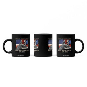 Stainless American Spirit Full Steam Ahead Coffee Mug 250 Years Freedom Semiquincentennial Steam Locomotive TS02 Print Your Wear