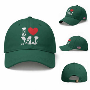 I Heart MJ Dance Silhouette Tribute Baseball Cap Iconic Pop Culture Famous Dance Poses for Music Legend Fans TS02 Baseball Cap Universal Fit Irish Green Print Your Wear