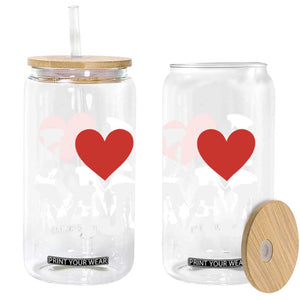 I Heart MJ Dance Silhouette Tribute Glass Can Iconic Pop Culture Famous Dance Poses for Music Legend Fans TS02 Print Your Wear