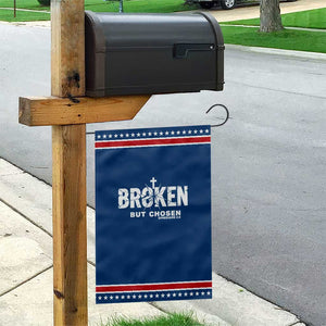 Broken But Chosen Ephesians 2:8 Bible Verse Patriotic Garden Flag Christian Faith Grace and Salvation Gift