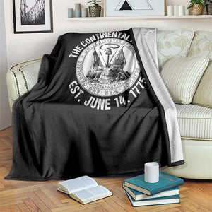 The Continental Army Est 1775 Throw Blanket Patriotic US Military History Graphic