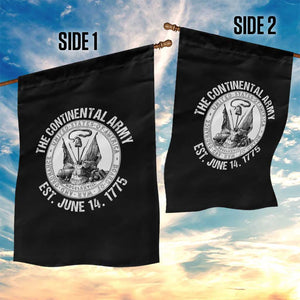 The Continental Army Est 1775 Garden Flag Patriotic US Military History Graphic