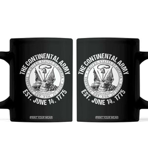 The Continental Army Est 1775 Coffee Mug Patriotic US Military History Graphic