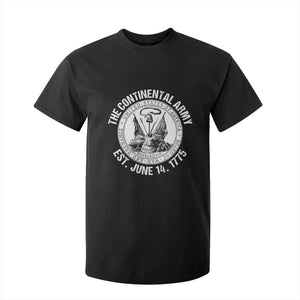The Continental Army Est 1775 T Shirt For Kid Patriotic US Military History Graphic
