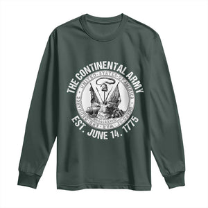 The Continental Army Est 1775 Long Sleeve Shirt Patriotic US Military History Graphic