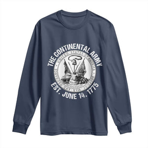 The Continental Army Est 1775 Long Sleeve Shirt Patriotic US Military History Graphic