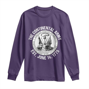 The Continental Army Est 1775 Long Sleeve Shirt Patriotic US Military History Graphic