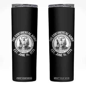 The Continental Army Est 1775 Skinny Tumbler Patriotic US Military History Graphic
