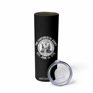 The Continental Army Est 1775 Skinny Tumbler Patriotic US Military History Graphic