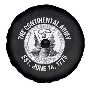 The Continental Army Est 1775 Spare Tire Cover Patriotic US Military History Graphic
