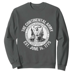 The Continental Army Est 1775 Sweatshirt Patriotic US Military History Graphic