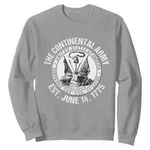 The Continental Army Est 1775 Sweatshirt Patriotic US Military History Graphic