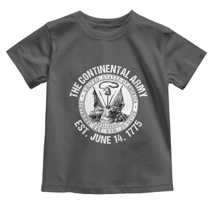 The Continental Army Est 1775 Toddler T Shirt Patriotic US Military History Graphic