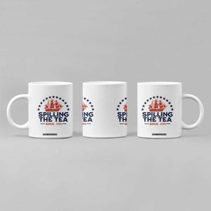 Spilling The Tea Since 1773 Coffee Mug Patriotic Nautical Stars American History