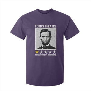 Fords Theatre One Star Awful Wouldnt Recommend T Shirt For Kid Abraham Lincoln Funny History Dark Humor