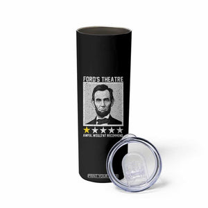 Fords Theatre One Star Awful Wouldnt Recommend Skinny Tumbler Abraham Lincoln Funny History Dark Humor