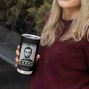 Fords Theatre One Star Awful Wouldnt Recommend Tumbler Cup Abraham Lincoln Funny History Dark Humor