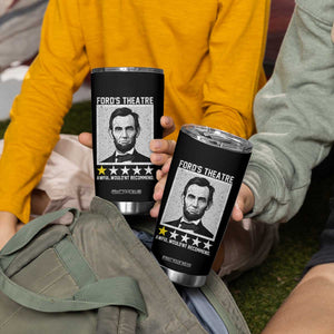 Fords Theatre One Star Awful Wouldnt Recommend Tumbler Cup Abraham Lincoln Funny History Dark Humor