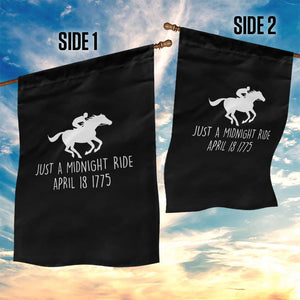 Paul Revere American History Garden Flag Just A Midnight Ride April 18 1775