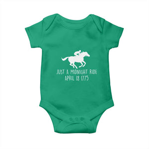 Paul Revere American History Baby Onesie Just A Midnight Ride April 18 1775