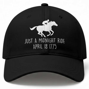 Paul Revere American History Baseball Cap Just A Midnight Ride April 18 1775