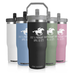 Paul Revere American History Flip Straw Tumbler Just A Midnight Ride April 18 1775