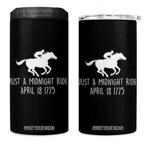 Paul Revere American History 4 in 1 Can Cooler Tumbler Just A Midnight Ride April 18 1775