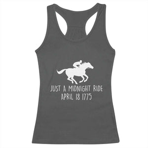 Paul Revere American History Racerback Tank Top Just A Midnight Ride April 18 1775