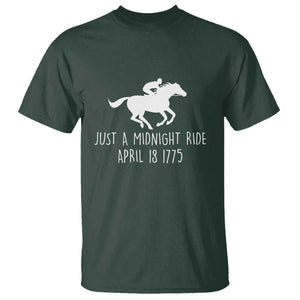 Paul Revere American History T Shirt Just A Midnight Ride April 18 1775