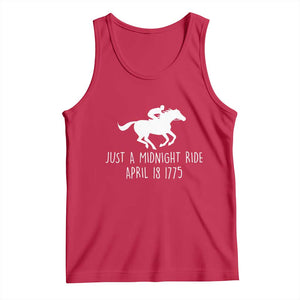 Paul Revere American History Tank Top Just A Midnight Ride April 18 1775