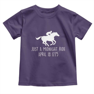 Paul Revere American History Toddler T Shirt Just A Midnight Ride April 18 1775