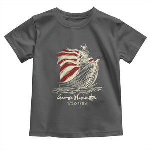 George Washington Crossing The Delaware Patriotic Toddler T Shirt Vintage American Flag Graphic