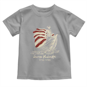 George Washington Crossing The Delaware Patriotic Toddler T Shirt Vintage American Flag Graphic