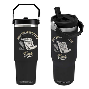 Declaration Of Independence 1776 Funny History Flip Straw Tumbler Best Breakup Letter Ever Humor