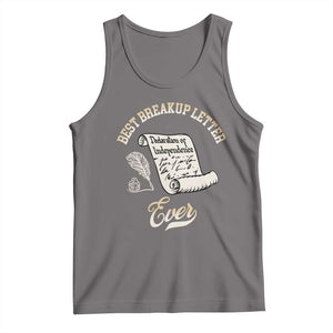 Declaration Of Independence 1776 Funny History Tank Top Best Breakup Letter Ever Humor