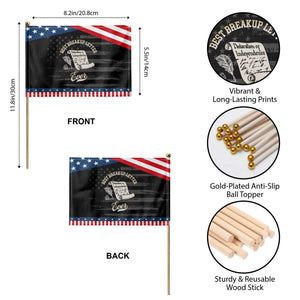 Declaration Of Independence 1776 Funny History Patriotic Handheld Flag Best Breakup Letter Ever Humor