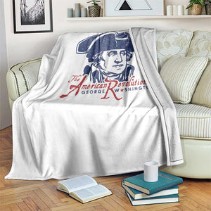 George Washington The American Revolution Throw Blanket Distressed Sketch Historic Patriotic Graphic