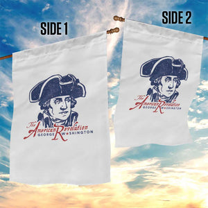 George Washington The American Revolution Garden Flag Distressed Sketch Historic Patriotic Graphic