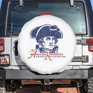 George Washington The American Revolution Spare Tire Cover Distressed Sketch Historic Patriotic Graphic