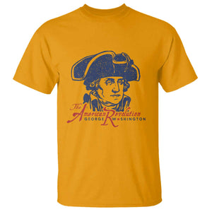 George Washington The American Revolution T Shirt Distressed Sketch Historic Patriotic Graphic
