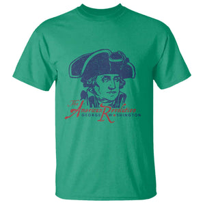 George Washington The American Revolution T Shirt Distressed Sketch Historic Patriotic Graphic